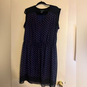 En Focus Studio Sheath Knee Length Dress w/ Polka Dots